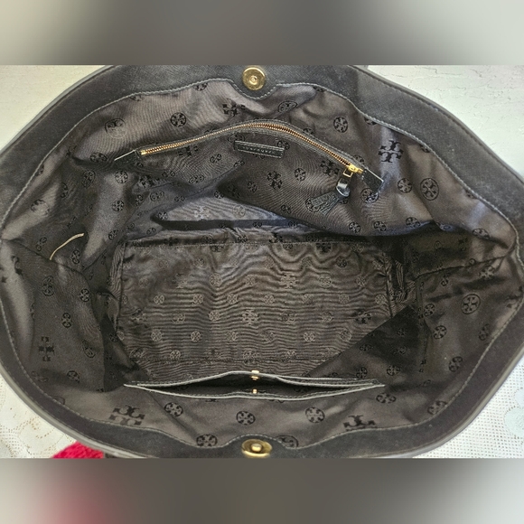 TORY BURCH Nylon Large Black Tote Bag AUTHENTIC - Picture 13 of 13